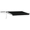 vidaXL Electric Retractable Awning Black and Anthracite 3.5 x 2.5 m