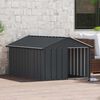 vidaXL Dog House Anthracite 116.5x153x81.5 cm Galvanised Steel
