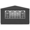 vidaXL Professional Party Tent with Side Walls 4x9 m Anthracite 90 g/m?