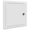 vidaXL Access Panel 2 pcs White 23 x 23 x 3 cm Steel