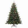 vidaXL Artificial Christmas Tree with 300 LEDs with Stand Green 180 cm