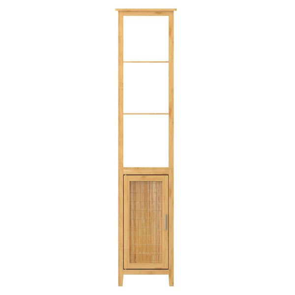 EISL High Cupboard with 3 Compartments Bamboo 40x30x190 cm