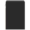 vidaXL TV Wall Cabinets with LED Lights 2 pcs Black 41x31x45 cm
