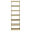 vidaXL Book Cabinet/Room Divider Sonoma Oak 60x30x198 cm