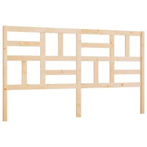 vidaXL Bed Headboard 206x4x104 cm Solid Wood Pine