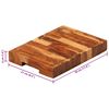 vidaXL Chopping Board 30x21x4 cm Solid Wood Acacia