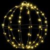vidaXL Ball with 192 LEDs 2 pcs Warm white 30 cm Metal