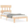 vidaXL Bed Frame without Mattress Single Solid Wood Pine
