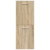 vidaXL 5 Piece Bathroom Furniture Set Sonoma Oak Engineered Wood
