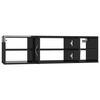 vidaXL Wall Shelf High Gloss Black 102x30x29 cm Engineered Wood
