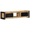 vidaXL TV Cabinet 100x30x25 cm Solid Rough Wood Mango