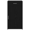 vidaXL Sideboard with Drawer Black Oak 50 x 42.5 x 93 cm