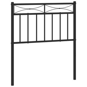 vidaXL Metal Replace Headboard Black 75 cm