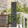 vidaXL Garden Privacy Screen Black 32 x 140 cm Cold-rolled steel