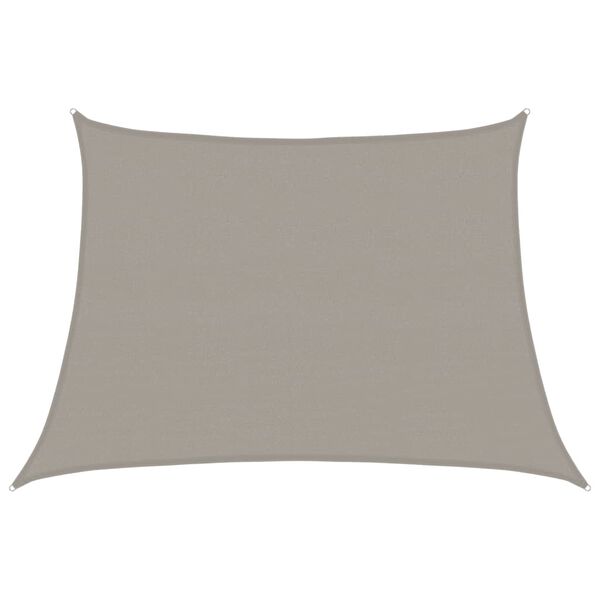 vidaXL Sunshade Sail 160 g/m² Trapezium Light Grey 4/5x3 m HDPE
