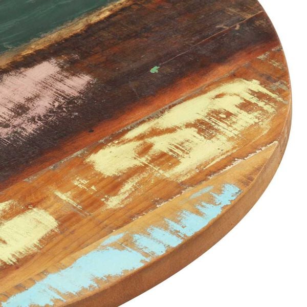 vidaXL Round Table Top 50 cm 25-27 mm Solid Reclaimed Wood