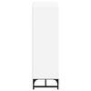vidaXL Highboard with Glass Doors White 35x37x120 cm