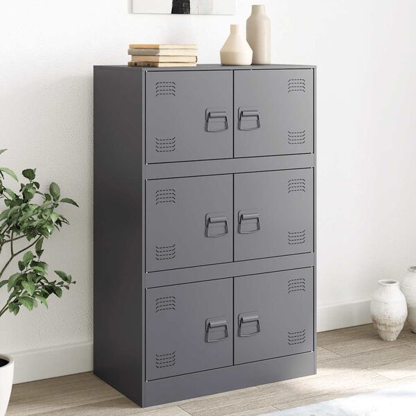 vidaXL Sideboard Anthracite 67x39x107 cm Steel