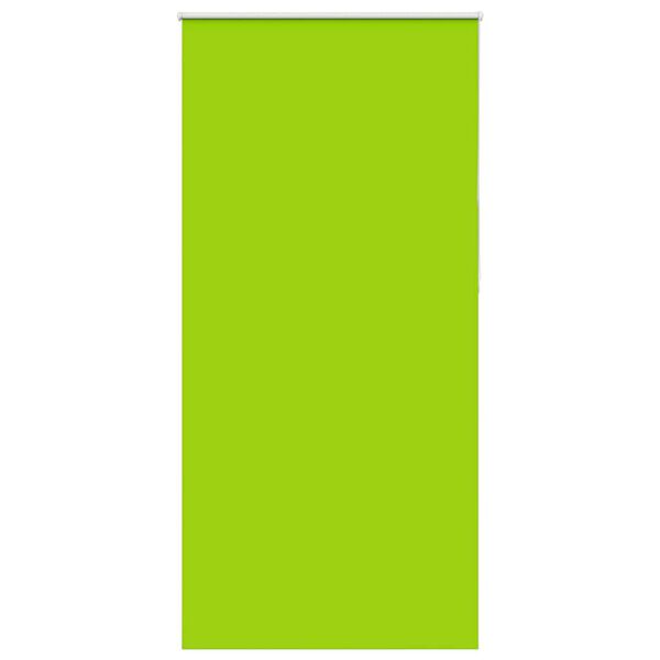 vidaXL Roller Blind Blackout Leaves Green 100x210 cm Fabric Width 95.7 cm Polyester