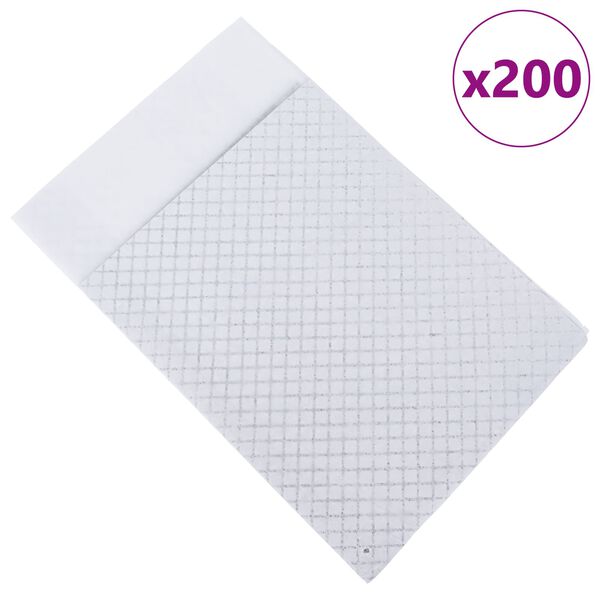 vidaXL Pet Training Pad Plain 200 pcs 90 x 60 cm