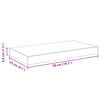 vidaXL Floating Wall Shelves 2 pcs High Gloss Black 50x23x3.8 cm MDF