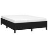 vidaXL Bed Frame without Mattress Black 135x190 cm Double Double Fabric