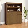 vidaXL Highboard Honey Brown 89x40x116.5 cm Solid Wood Pine