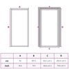 vidaXL Interior Door Slim Golden 93x201.5 cm Tempered Glass and Aluminium