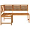 vidaXL Garden Corner Bench 140 cm Solid Acacia Wood