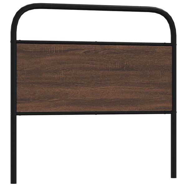 vidaXL Replace Headboard Brown Oak 100 cm Steel and Engineered Wood