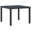vidaXL Garden Dining Table Anthracite 100 x 100 x 73 cm Poly Rattan