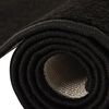 vidaXL Bed Carpets Shaggy High Pile 3 pcs Black