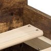 vidaXL Bed Frame without Mattress Smoked Oak 100x200 cm