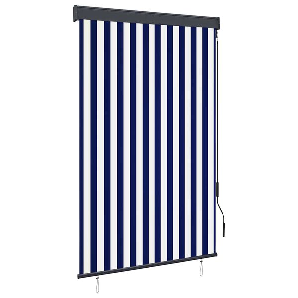 vidaXL Outdoor Roller Blind 120x250 cm Blue and White