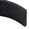vidaXL Rubber Edge for Snow Plow Black 100x10x1 cm