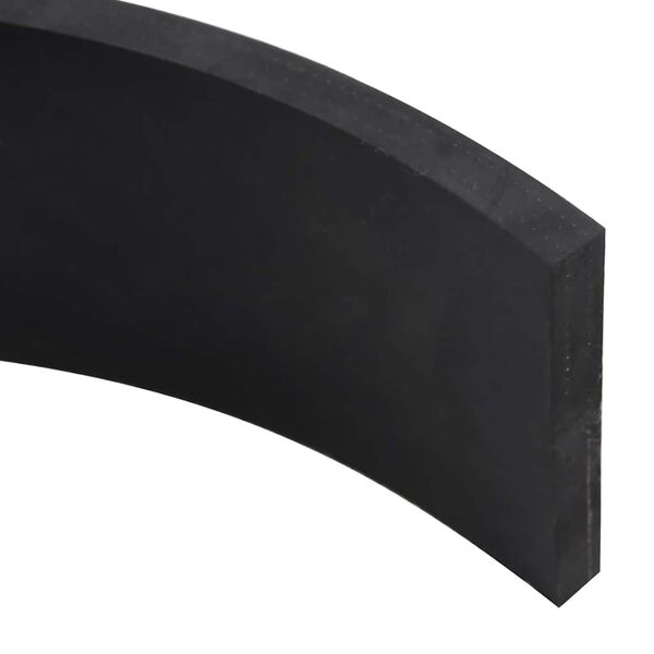 vidaXL Rubber Edge for Snow Plow Black 100x10x1 cm