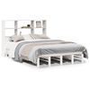 vidaXL Bookcase Bed without Mattress White 120x190 cm Small Double Solid Wood