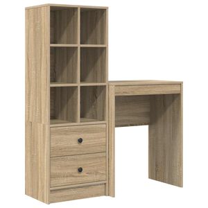 vidaXL Desk Sonoma Oak 105.5 x 34 x 127 cm 2 pcs