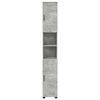 vidaXL Bathroom Cabinet with Storage Concrete Grey 30 x 35 x 192 cm