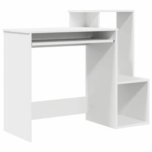 vidaXL Desk White 106 x 41 x 88.5 cm Engineered Wood