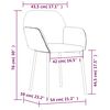 vidaXL Dining Chairs 2 pcs Light Grey Velvet