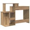 vidaXL Desk Artisan Oak 120.5 x 44 x 88.5 cm Engineered Wood