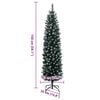 vidaXL Artificial Slim Christmas Tree 150 LEDs 150 cm