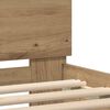 vidaXL Bed Frame Artisan oak 120 x 190 cm Engineered wood