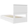 vidaXL Storage Bed with Headboard White 90 x 200 cm Engineered Wood