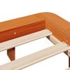 vidaXL Bed Frame without Mattress Wax Brown 180x200 cm Super King Solid Wood Pine