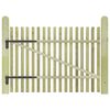 vidaXL Picket Garden Gate Impregnated Pinewood 100x75 cm