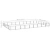 vidaXL Dog Kennel Black 45 m&sup2; Steel