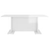 vidaXL Coffee Table High Gloss White 103.5x60x40 cm Engineered Wood