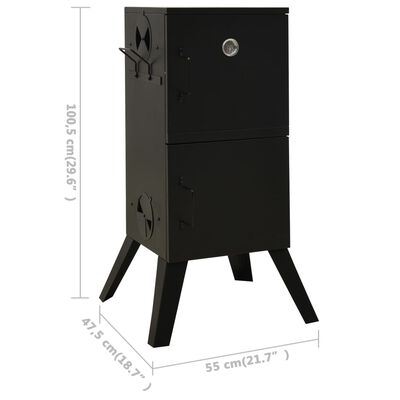 vidaXL Smoker Oven 55x47.5x100.5 cm Steel